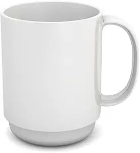 Ornamin 501/502 Mug 150 ml with Saucer White (Pack of 2)