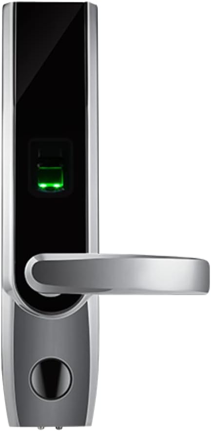 ZKTeco Keyless Bluetooth Locks Biometric Fingerprint Door Lock Keypad Code Smart Home Entry + 5pcs RFID Cards,Left Handed