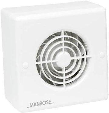 Manrose CF100T Centrifugal Bathroom/Toilet Extractor Fan with Timer for 100mm/4 Ducting