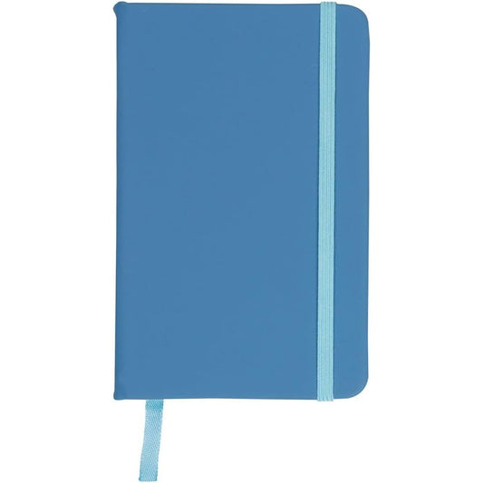 Notebook A5 cu coperta Soft Touch din piele PU - Albastru