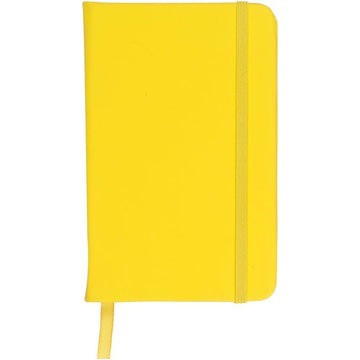 Notebook A6 cu coperta Soft Touch din piele PU - Galben