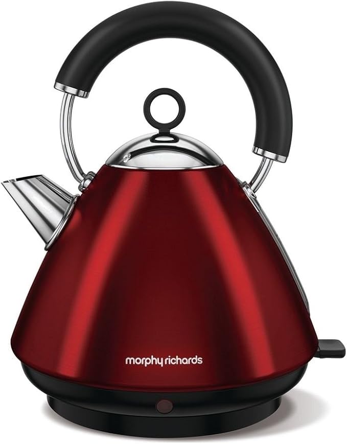 Morphy Richards Accents Pyramid Kettle 102029 Traditional Electric Kettle Red