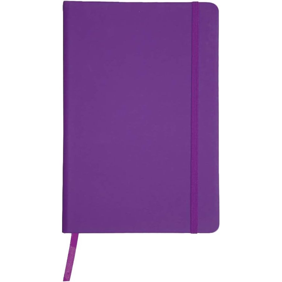 Notebook A5 cu coperta Soft Touch din piele PU - Mov