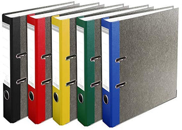 Exacompta 905407B Ordner Standard (wolkenmarmoriert, 2 Ringe, 50 mm Rücken, DIN A4) bla