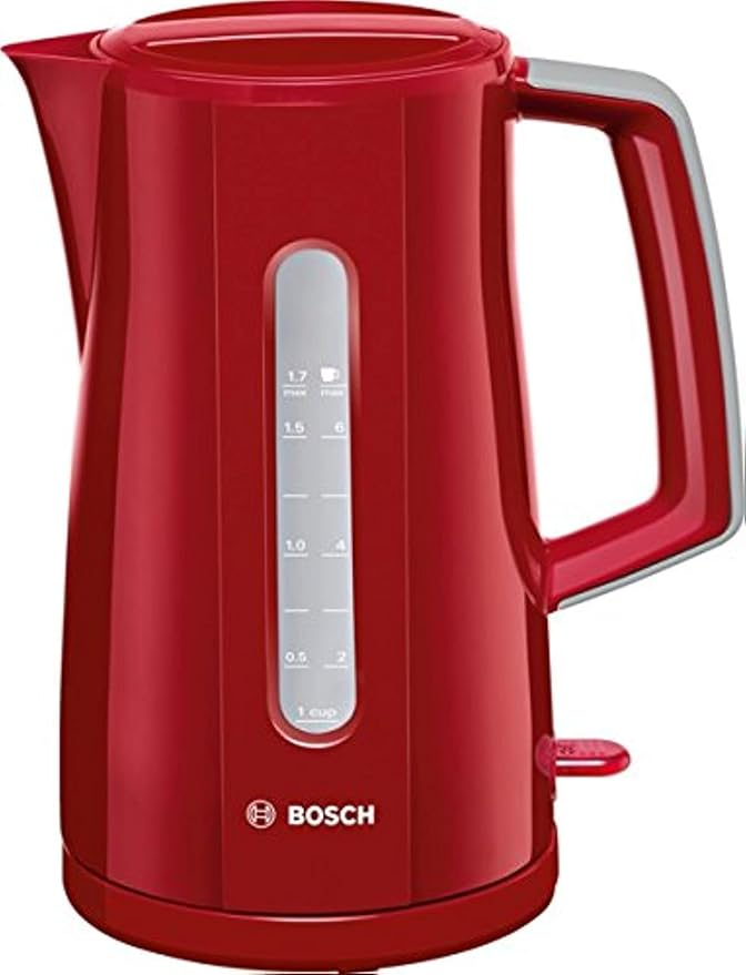 Bosch TWK3A034GB Village Kettle, 1.7 L - Red