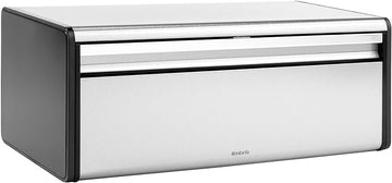 Brabantia Fall Front Bread Bin - Matt Steel Fingerprint Proof