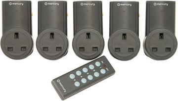 Remote Control Mains Socket Adaptors - Set of 5
