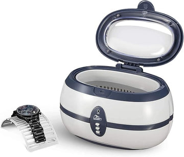 Zogin 600mL Ultrasonic Cleaner, 2nd Generation Ultra Sonic Bath with Cleaning Basket and Watch Stand for Glasses, Jewelry, Shaving Head, Denture