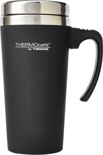 Thermos ThermoCafÃ© Soft Touch Travel Mug, Black, 420