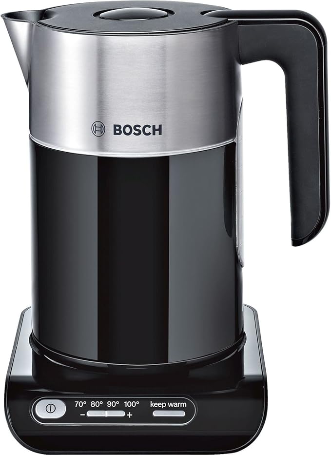 Bosch TWK8633 Styline Collection Cordless Jug Kettle, 1.5 L - Black
