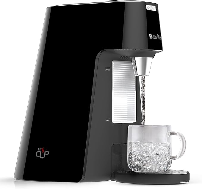 Breville HotCup Hot Water Dispenser with Adjustable Cup Height, 1.7 Litre, Gloss Black