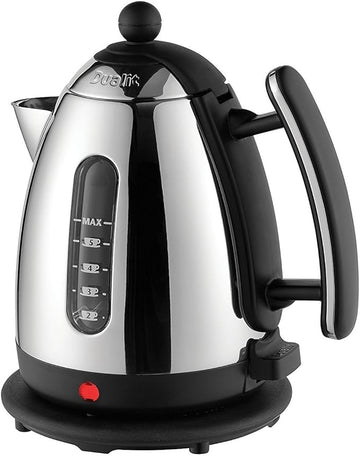 Dualit 72400 Cordless Jug Kettle, 1.5 L - Stainless Steel with Black Trim