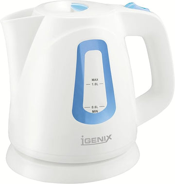 Igenix IG7458 Compact Jug Kettle, 1 L - White