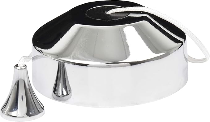 Knightsbridge 34054696 Polished Chrome Bathroom Ceiling Pull cord Light Switch Pull cord
