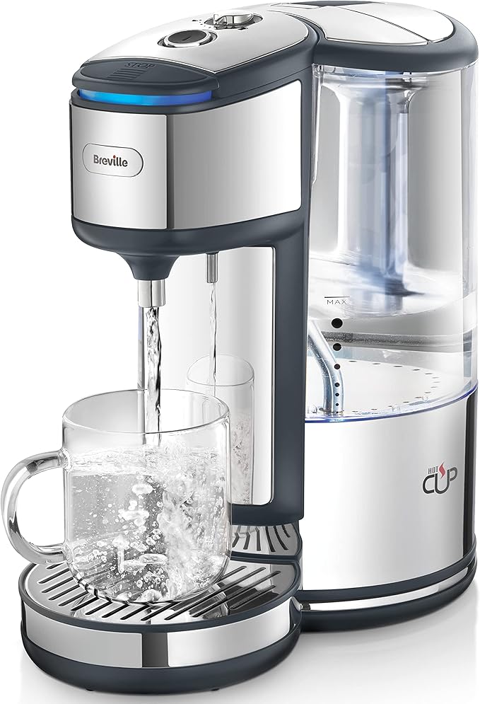 Breville BRITA HotCup Hot Water Dispenser with Variable Dispense, 1.8 Litre, Stainless Steel