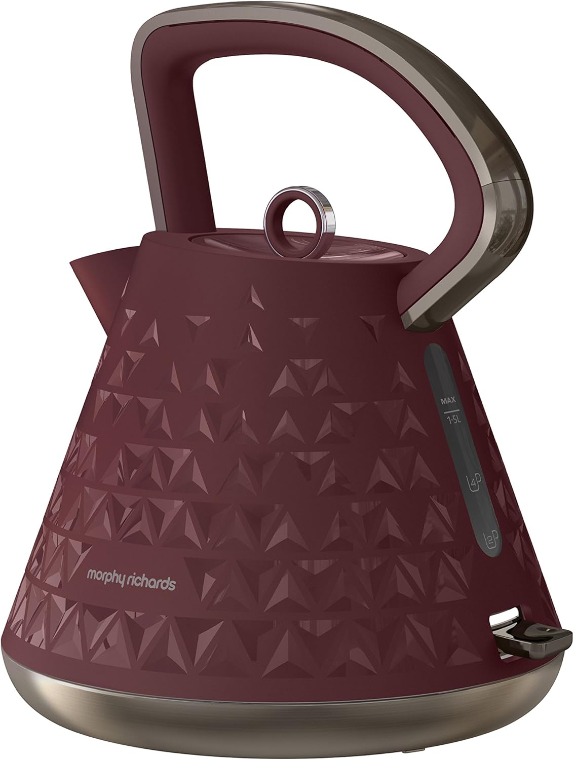Morphy Richards Pyramid Kettle Prism 108103 Merlot Traditional Electric Kettle