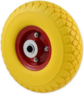 Solid Wheel for Wheelbarrow - Professional or Domestic Puncture Resistant with Metal Centre