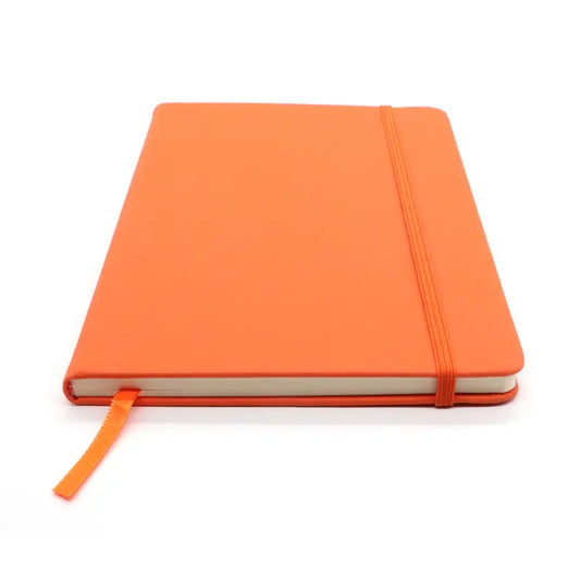 Notebook A5 cu coperta Soft Touch din piele PU - Orange
