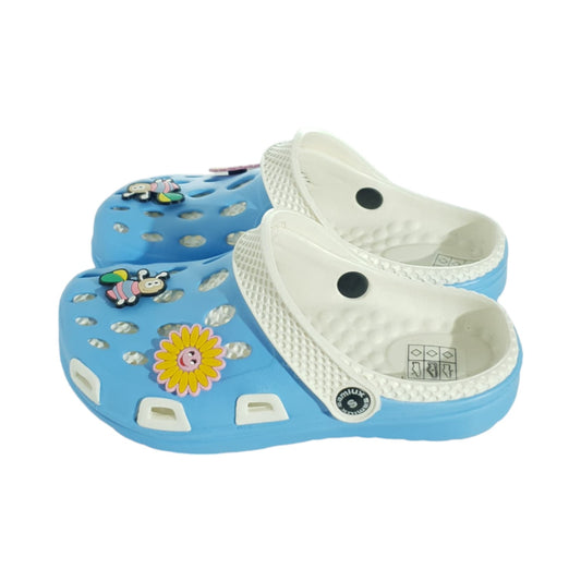 Slapi - Saboti Copii Albastru cu Alb