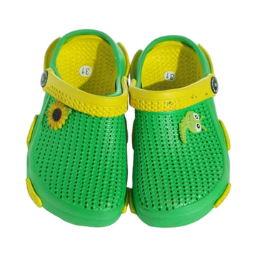 Slapi - Saboti Copii - Verde cu Galben
