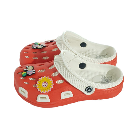 Slapi - Saboti Copii - Rosu cu Alb