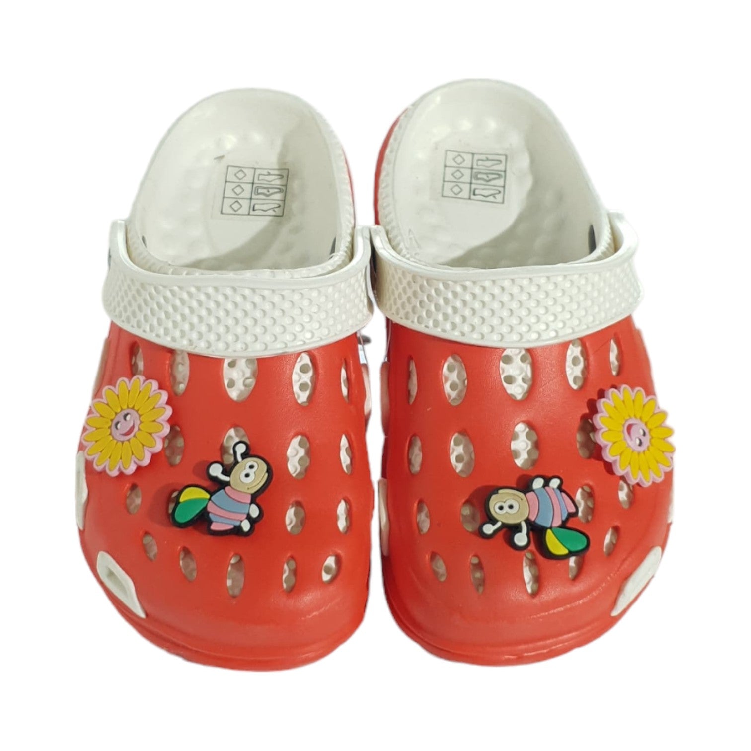 Slapi - Saboti Copii - Rosu cu Alb